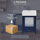 Alora 20-Inch Modern Blue Bathroom Vanity With Ceramic Sink And Storage Cabinet (SAK39851) - Saksby Wholesale - Package Details