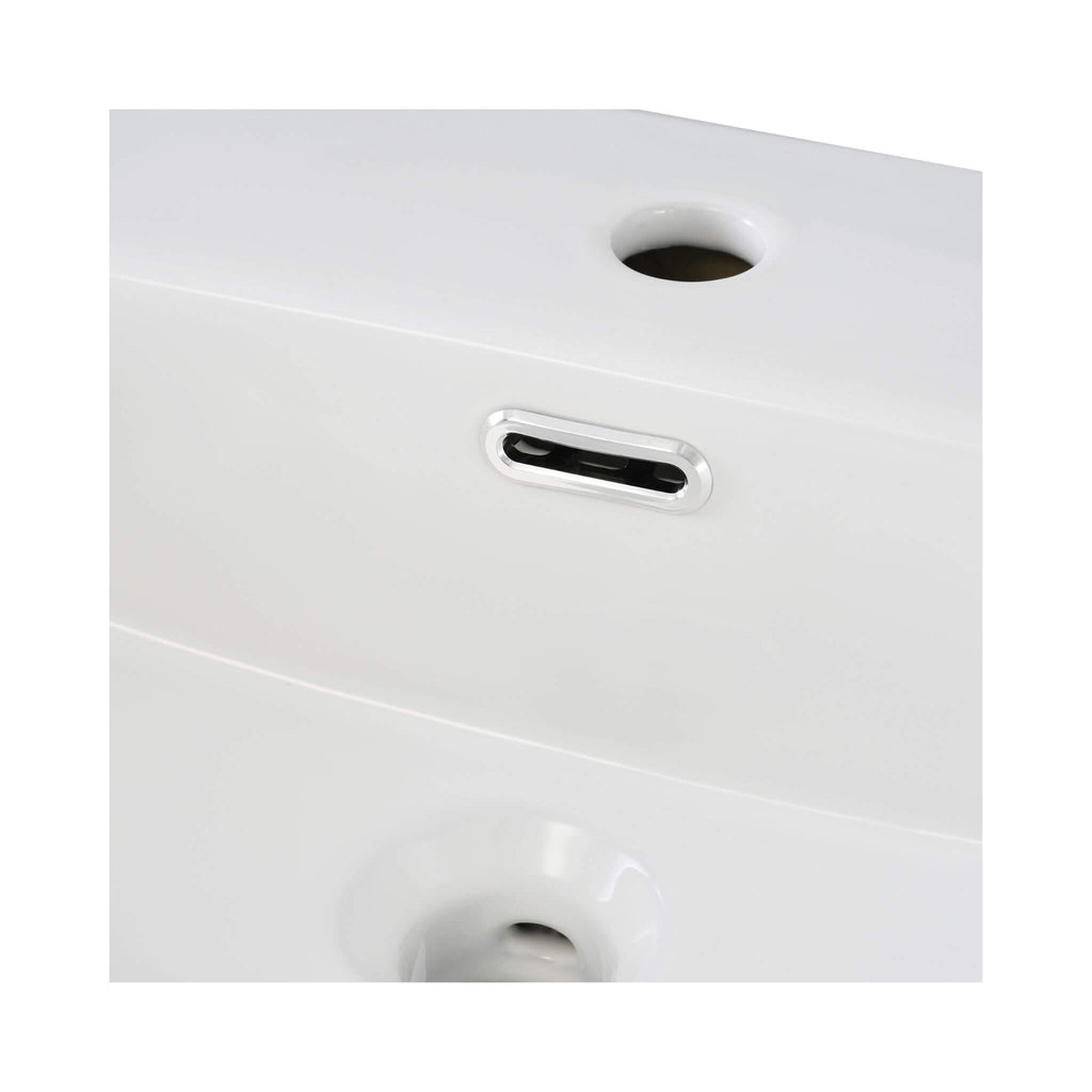 Alora 20-Inch Modern Blue Bathroom Vanity With Ceramic Sink And Storage Cabinet (SAK39851) - Saksby Wholesale - Sink Focus Details