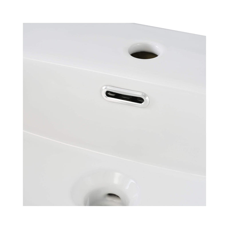 Alora 20-Inch Modern Blue Bathroom Vanity With Ceramic Sink And Storage Cabinet (SAK39851) - Saksby Wholesale - Sink Focus Details