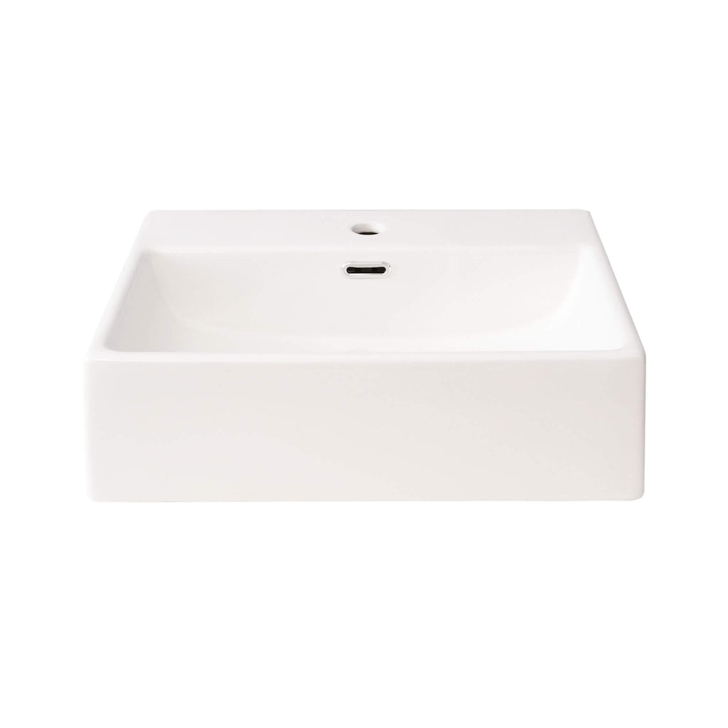 Alora 20-Inch Modern Blue Bathroom Vanity With Ceramic Sink And Storage Cabinet (SAK39851) - Saksby Wholesale - Sink Front View