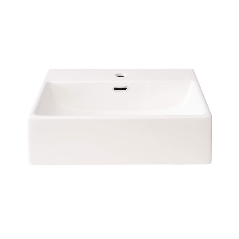 Alora 20-Inch Modern Blue Bathroom Vanity With Ceramic Sink And Storage Cabinet (SAK39851) - Saksby Wholesale - Sink Front View