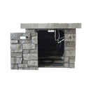 Alora 30-Inch Modern Outdoor 40K BTU Steel Frame Propane Fire Table - Saksby Wholesale - Front View With Door Opened