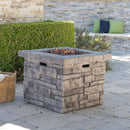 Alora 30-Inch Modern Outdoor 40K BTU Steel Frame Propane Fire Table With Lava Rocks (SAK12756) - Saksby Wholesale - Lifestyle