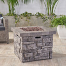 Alora 30-Inch Modern Outdoor 40K BTU Steel Frame Propane Fire Table With Lava Rocks (SAK12756) - Saksby Wholesale - Lifestyle