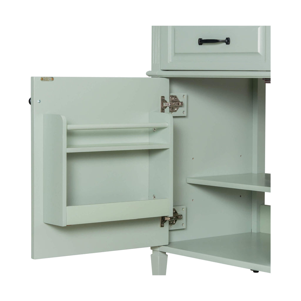 Alora 36-Inch Freestanding Bathroom Vanity With Ceramic Sink And Storage Cabinets [Faucet Not Included] (SAK86310) - Saksby Wholesale - Cabinet Door View