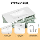 Alora 36-Inch Freestanding Bathroom Vanity With Ceramic Sink And Storage Cabinets [Faucet Not Included] (SAK86310) - Saksby Wholesale - Ceramic Sink