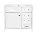 Alora 36-Inch Freestanding Bathroom Vanity With Ceramic Sink And Storage Cabinets [Faucet Not Included] (SAK86310)