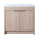Alora 36-Inch Freestanding Bathroom Vanity With White Resin Sink (SAK92710) - Saksby Wholesale - Front View