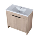 Alora 36-Inch Freestanding Bathroom Vanity With White Resin Sink (SAK92710) - Saksby Wholesale - Side Top View
