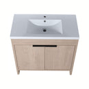 Alora 36-Inch Freestanding Bathroom Vanity With White Resin Sink (SAK92710) - Saksby Wholesale - Top View