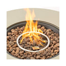 Alora 36-Inch Round Outdoor Iron Patio Fire Pit Table With Metal Cover (SAK71954) - Saksby Wholesale - Fire View
