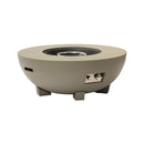 Alora 36-Inch Round Outdoor Iron Patio Fire Pit Table With Metal Cover (SAK71954) - Saksby Wholesale - Full and Switch View
