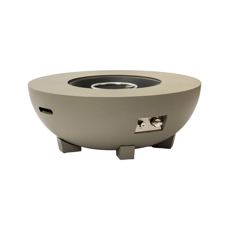 Alora 36-Inch Round Outdoor Iron Patio Fire Pit Table With Metal Cover (SAK71954) - Saksby Wholesale - Full and Switch View
