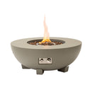 Alora 36-Inch Round Outdoor Iron Patio Fire Pit Table With Metal Cover (SAK71954) - Saksby Wholesale - Full View
