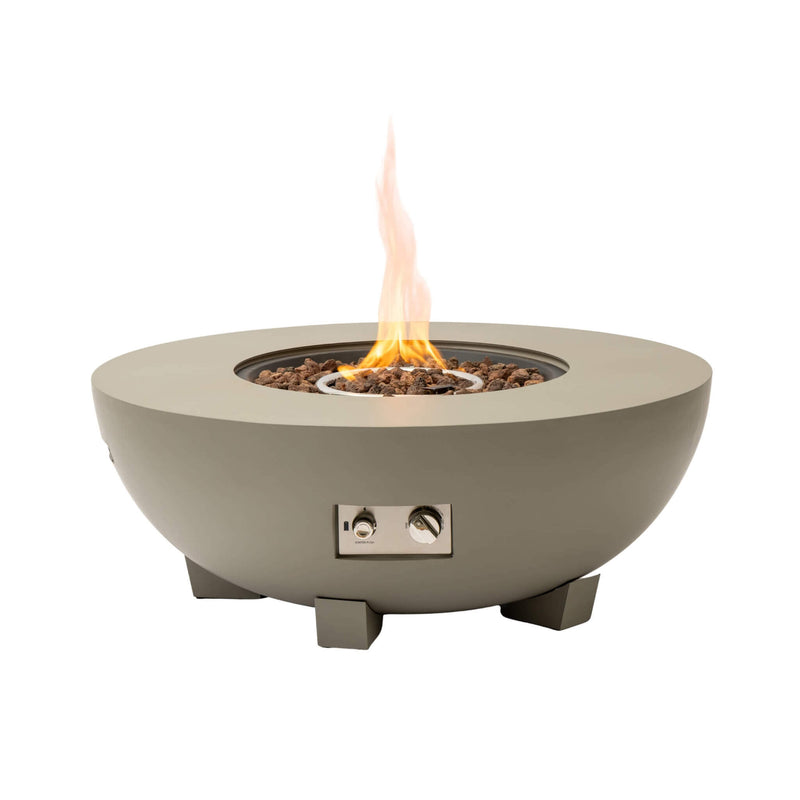 Alora 36-Inch Round Outdoor Iron Patio Fire Pit Table With Metal Cover (SAK71954) - Saksby Wholesale - Full View
