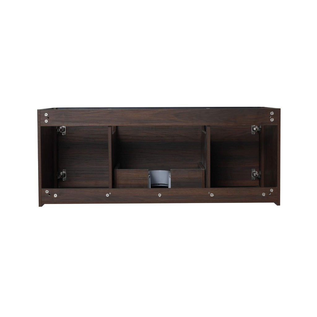 Alora 48-Inch Floating Walnut Bathroom Vanity With Resin Sink Soft Close Doors (SAK62941) - Saksby Wholesale - Front Display View