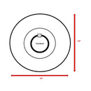 Alora 52-Inch Propane Fire Pit Wicker Table With Aluminum Top (SAK28510) - Saksby Wholesale - Dimensions