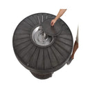 Alora 52-Inch Propane Fire Pit Wicker Table With Aluminum Top (SAK28510) - Saksby Wholesale - Top View