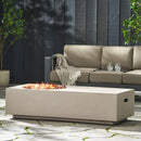 Alora 56-Inch Modern 50K BTU MGO Fire Pit Coffee Table (SAK17643) - Saksby Wholesale - Patio Lifestyle Image