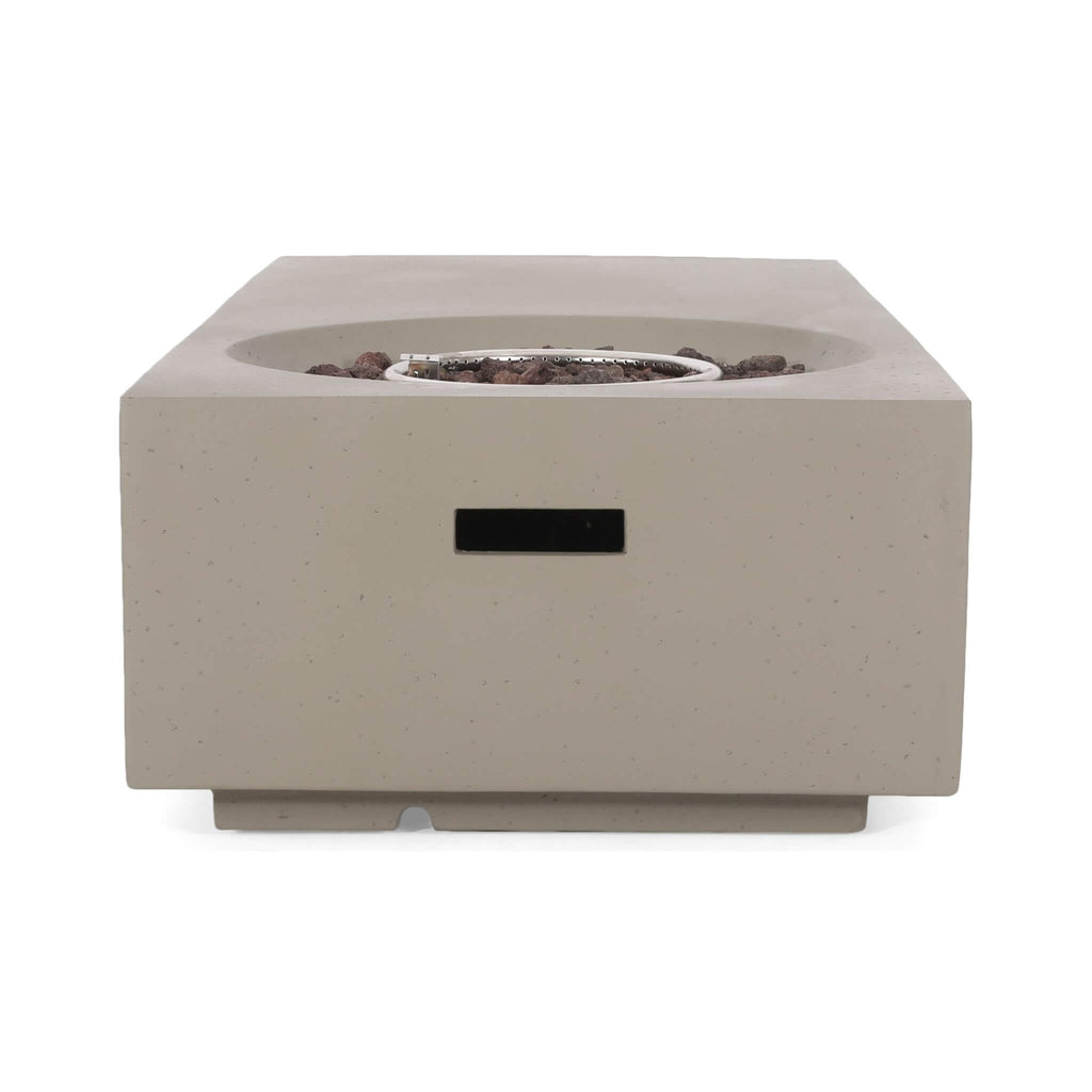 Alora 56-Inch Modern 50K BTU MGO Fire Pit Coffee Table (SAK17643) - Saksby Wholesale - Side VIew