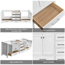 Alora 84-Inch Double Basin Freestanding Bathroom Vanity With Solid Wood Frame (SAK81794) - Saksby Wholesale - Features