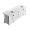 Alora 84-Inch Double Basin Freestanding Bathroom Vanity With Solid Wood Frame (SAK81794) - Saksby Wholesale - Side Top View