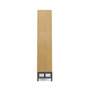 Alora Banting Mid-Century Oak Veneer Bookcase With Adjustable Shelves (SAK35178) - Saksby Wholesale - Back View