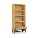 Alora Banting Mid-Century Oak Veneer Bookcase With Adjustable Shelves (SAK35178) - Saksby Wholesale - Design View
