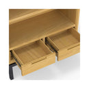 Alora Banting Mid-Century Oak Veneer Bookcase With Adjustable Shelves (SAK35178) - Saksby Wholesale - Drawer Details