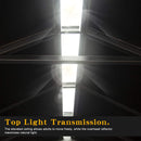 Alora Heavy-Duty Outdoor All-Weather Resin Storage Shed With Lockable Doors, Windows, And Vents (SAK39874) - Saksby Wholesale - Top Light View