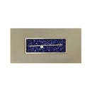 Alora Luxury 48-Inch Outdoor Wood Grain Iron Fire Pit Table With Lava Rocks (SAK37905) - Saksby Wholesale - Stones and Top View