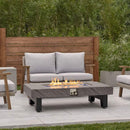 Alora Modern Outdoor Propane Fire Pit Table With Waterproof Cover (SAK42628) - Saksby Wholesale - Backyard Lifestyle
