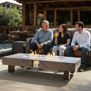 Alora Modern Outdoor Propane Fire Pit Table With Waterproof Cover (SAK42628) - Saksby Wholesale - Daylight View