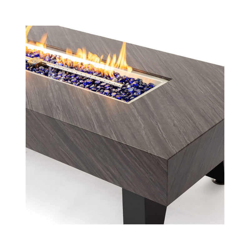 Alora Modern Outdoor Propane Fire Pit Table With Waterproof Cover (SAK42628) - Saksby Wholesale - Design Focus Details