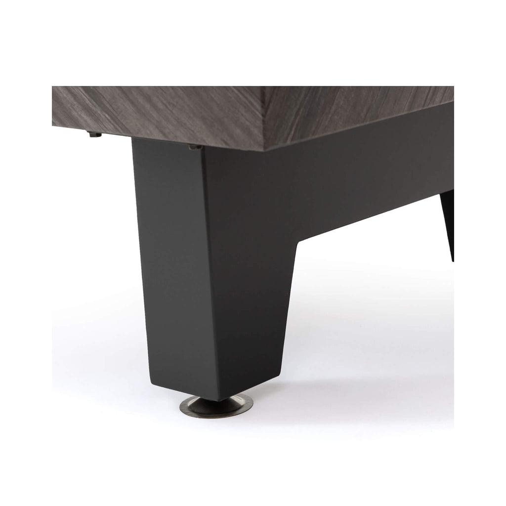 Alora Modern Outdoor Propane Fire Pit Table With Waterproof Cover (SAK42628) - Saksby Wholesale - Foot Stand