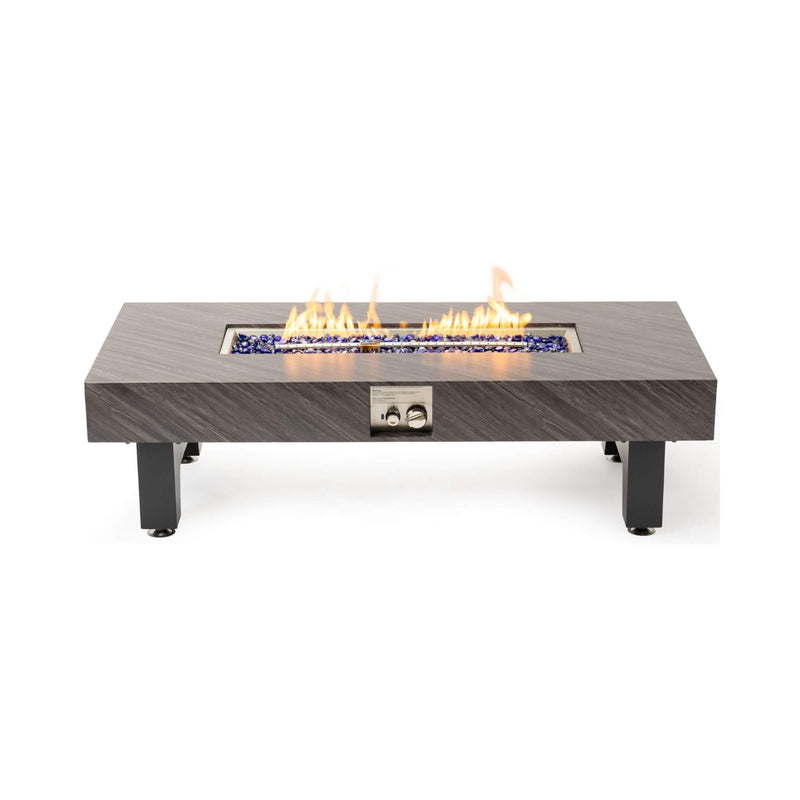 Alora Modern Outdoor Propane Fire Pit Table With Waterproof Cover (SAK42628) - Saksby Wholesale - Front View