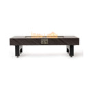 Alora Modern Outdoor Propane Fire Pit Table With Waterproof Cover (SAK42628) - Saksby Wholesale - On Fire Front View