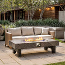 Alora Modern Outdoor Propane Fire Pit Table With Waterproof Cover (SAK42628) - Saksby Wholesale - Patio Setup