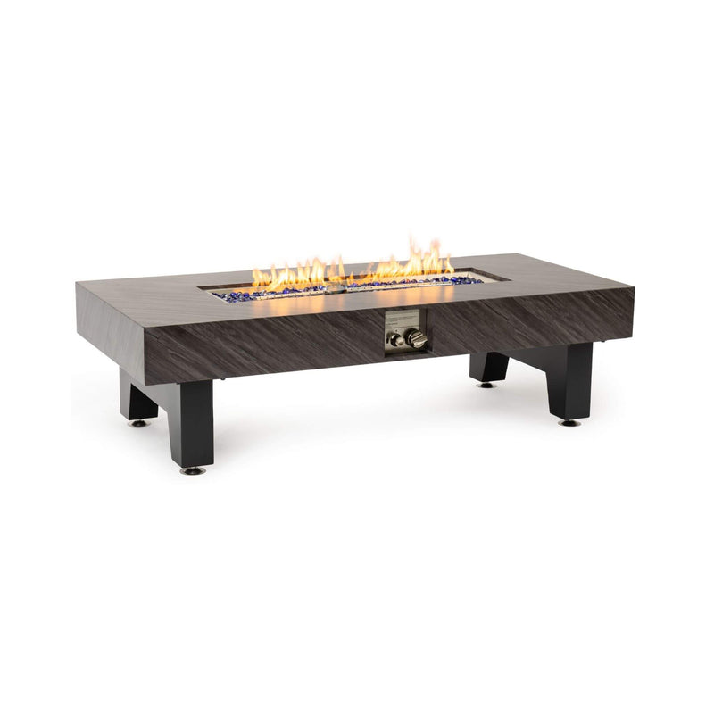 Alora Modern Outdoor Propane Fire Pit Table With Waterproof Cover (SAK42628) - Saksby Wholesale - Right Side VIew