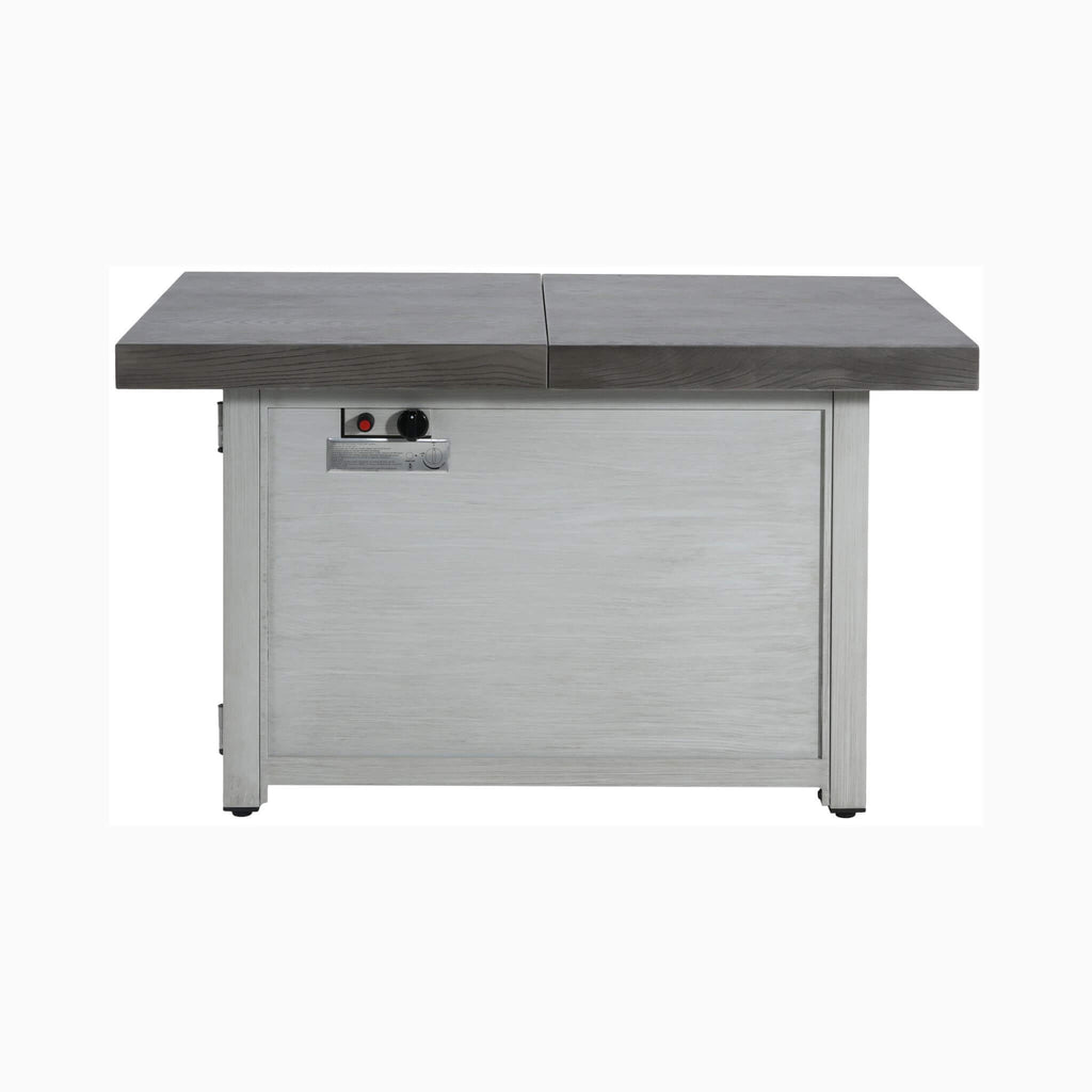 Alora Premium 50K BTU Rectangle Outdoor Aluminum Fire Pit Table (SAK70248) - Saksby Wholesale - Back View