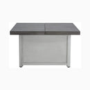 Alora Premium 50K BTU Rectangle Outdoor Aluminum Fire Pit Table (SAK70248) - Saksby Wholesale -Front View Close Table