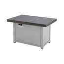 Alora Premium 50K BTU Rectangle Outdoor Aluminum Fire Pit Table (SAK70248) - Saksby Wholesale - Side Back View