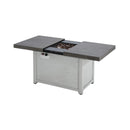 Alora Premium 50K BTU Rectangle Outdoor Aluminum Fire Pit Table (SAK70248) - Saksby Wholesale - Front View Open Table