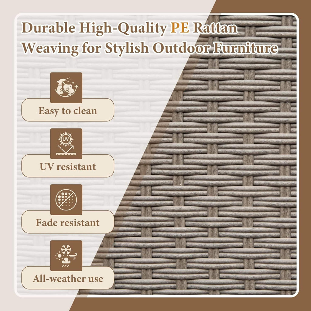 Alora Premium All-Weather Spacious Outdoor Patio Bar Table With Aluminum Frame (SAK51876) - Saksby Wholesale - Details View