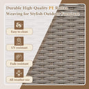 Alora Premium All-Weather Spacious Outdoor Patio Bar Table With Aluminum Frame (SAK51876) - Saksby Wholesale - Details View