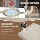 Alora Premium All-Weather Spacious Outdoor Patio Bar Table With Aluminum Frame (SAK51876) - Saksby Wholesale - Material Features View