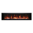 Amantii Panorama BI Extra Slim 60" Smart Electric Fireplace [BI-60-XTRASLIM] (SAK59128) - Saksby Wholesale - Front View With Flames