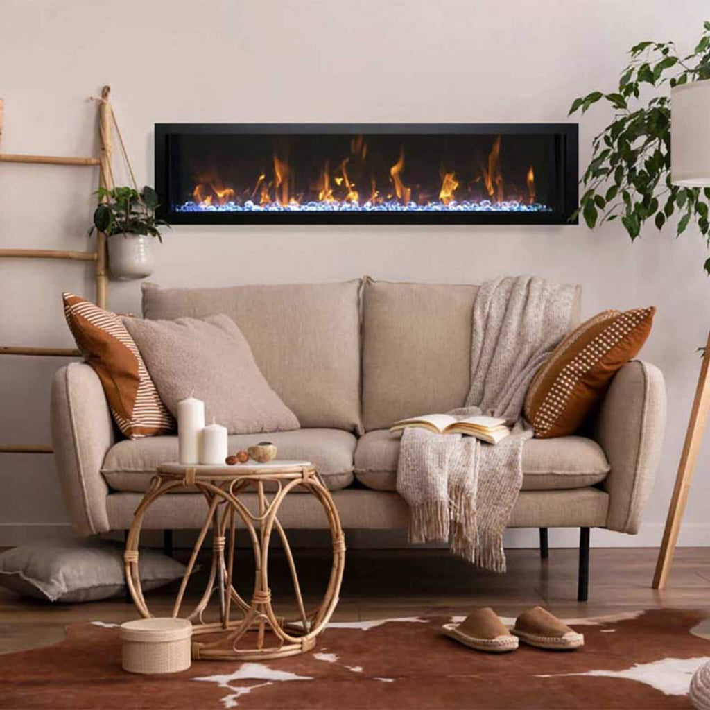 Amantii Panorama BI Slim Smart Electric Fireplace [BI-50/60/72-SLIM-OD] (SAK46329) SAKSBY - Living Room View