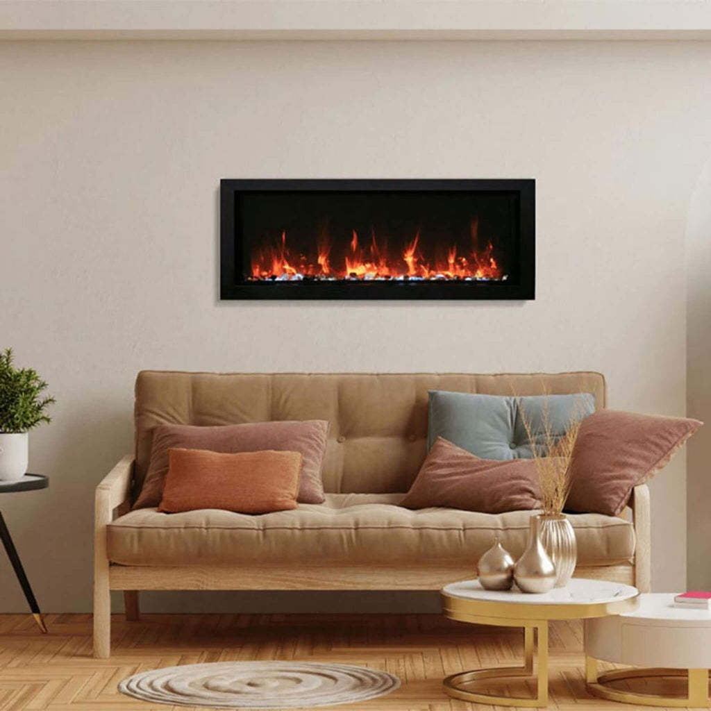 Amantii Panorama BI Slim Smart Electric Fireplace [BI-50/60/72-SLIM-OD] (SAK46329) SAKSBY - Living Room View