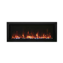 Amantii Panorama BI Slim Smart Electric Fireplace [BI-50/60/72-SLIM-OD] (SAK46329) SAKSBY - Orange Flames VIew